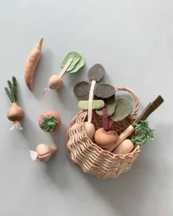 10 Piece Handmade Wooden Vegetable Set><noscript><img width=