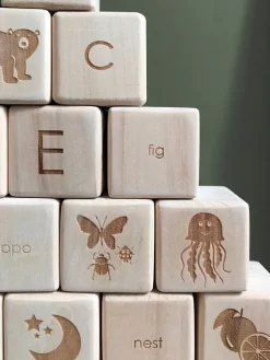 Alphabet Wooden Blocks><noscript><img width=