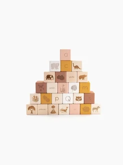 Alphabet Wooden Blocks - Rose><noscript><img width=