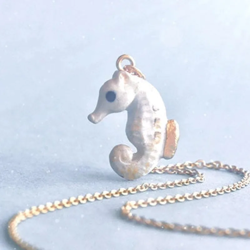 Arctic Seahorse Necklace>Camp Hollow Sale