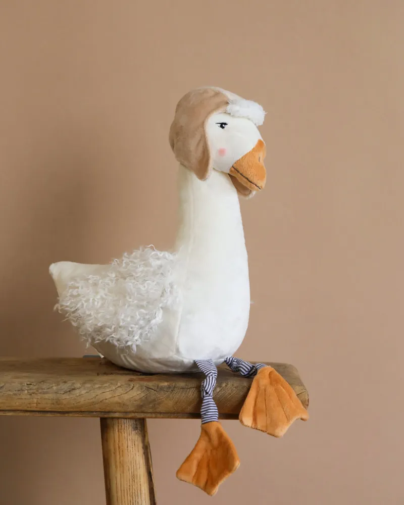 Avery the Aviator Snow Goose Stuffed Animal>Bunnies By the Bay Fashion