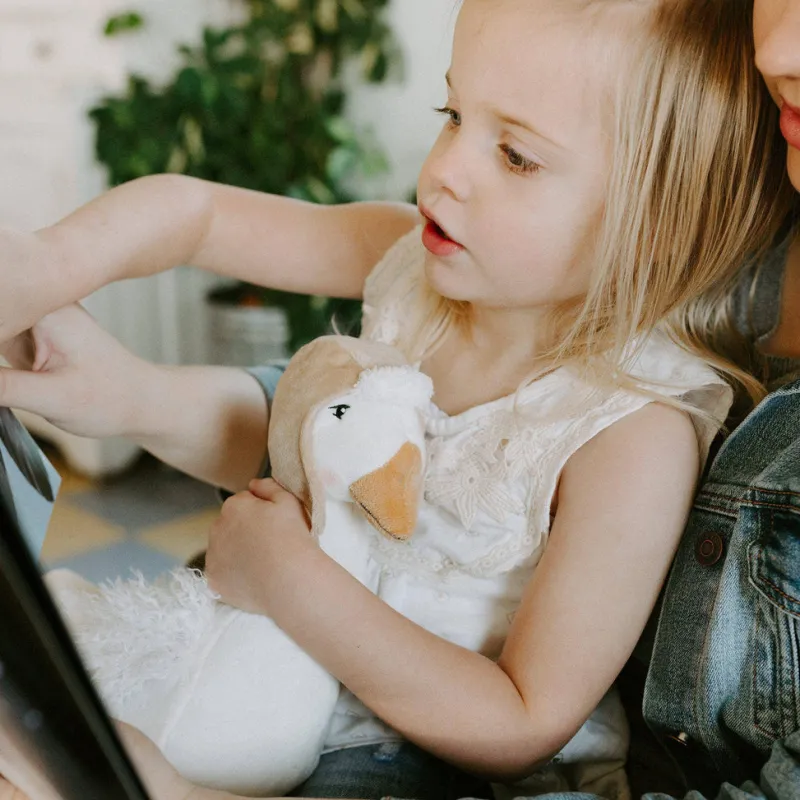 Avery the Aviator Snow Goose Stuffed Animal>Bunnies By the Bay Fashion