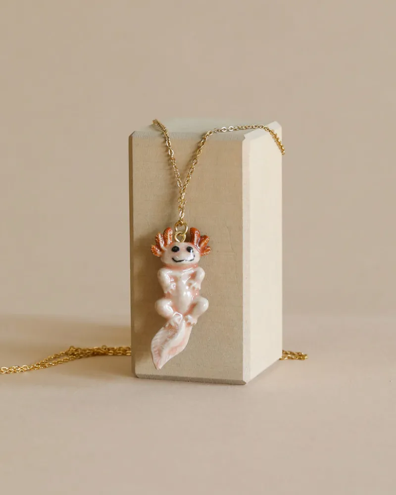 Axolotl Salamander Necklace>Camp Hollow Online
