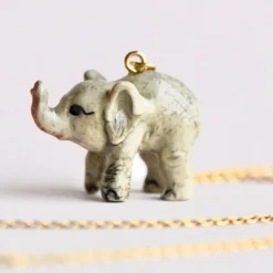 Baby Elephant Necklace>Camp Hollow Clearance
