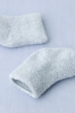 Baby Pile Knit Socks - Blue><noscript><img width=