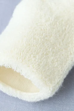 Baby Pile Knit Socks - Natural><noscript><img width=