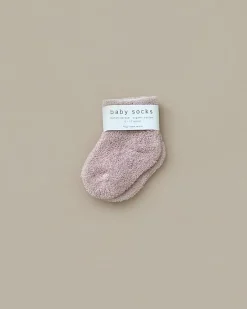 Baby Pile Knit Socks - Pink>Fog Linen Work Clearance