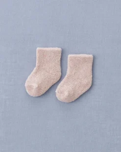 Baby Pile Knit Socks - Pink>Fog Linen Work Clearance