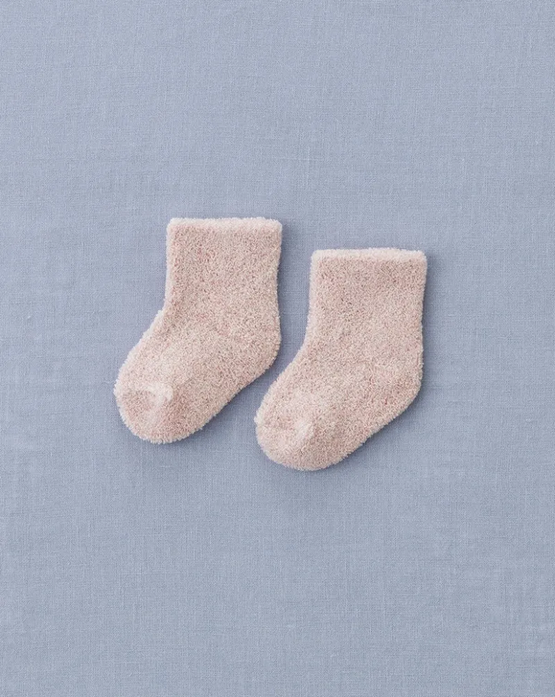 Baby Pile Knit Socks - Pink>Fog Linen Work Clearance