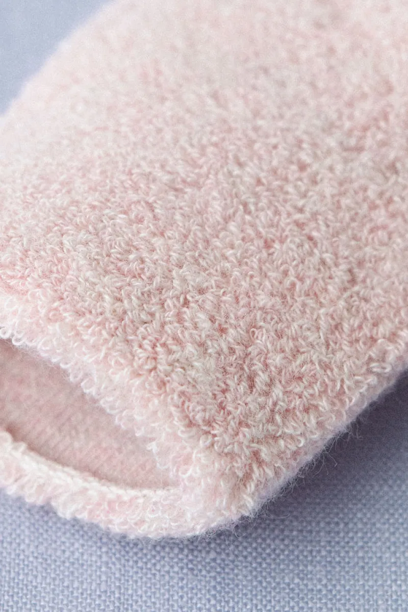 Baby Pile Knit Socks - Pink>Fog Linen Work Clearance