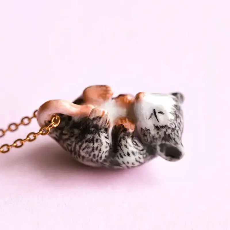 Baby Possum Necklace>Camp Hollow Clearance
