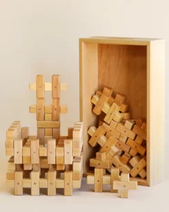 Plus Building Blocks In Wooden Box (36 pieces)>Bauspiel Online
