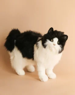 Black & White Cat Stuffed Animal>Hansa Outlet