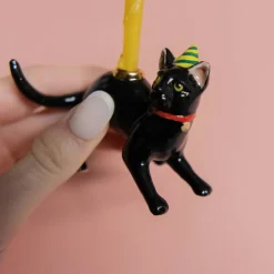 Black Cat Cake Topper></noscript>Camp Hollow Porcelain Animal Treasures New