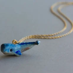 Blue Whale Necklace>Camp Hollow Online