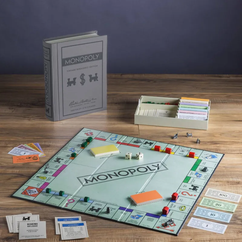Board Game: Monopoly Vintage Bookshelf Edition>WS Game Company Online