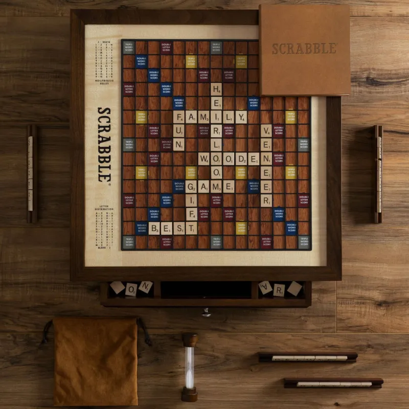 Board Game: Scrabble Heirloom with Rotating Game Board>WS Game Company Hot