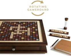 Board Game: Scrabble Heirloom with Rotating Game Board><noscript><img width=