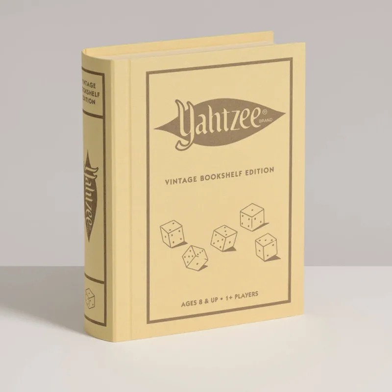 Board Game: Yahtzee Vintage Bookshelf Edition>WS Game Company Hot