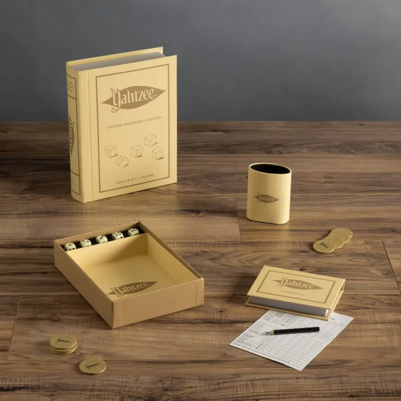 Board Game: Yahtzee Vintage Bookshelf Edition>WS Game Company Hot