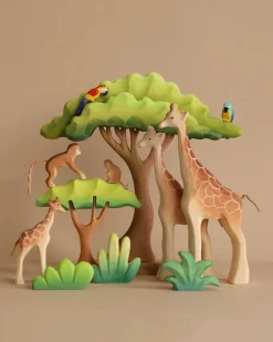 Bumbu Wooden Giraffe Family Set>Bumbu Toys Fashion