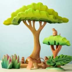 Bumbu Wooden Monkey Set><noscript><img width=