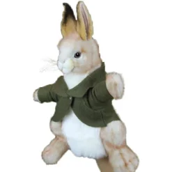 Bunny Puppet With Green Jacket>Hansa Discount