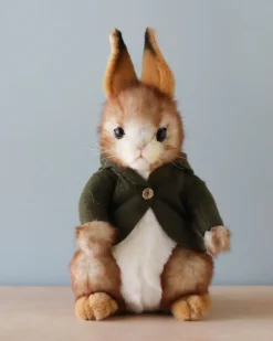 Bunny With Green Jacket Stuffed Animal>Hansa Hot