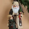 Collectible Wooden Nutcracker - Santa Claus in Brown Checkered Coat>Christian Ulbricht Discount