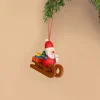 Ornament - Santa on Sled>Christian Ulbricht New