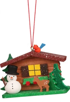 Ornament - Cottage with Snowman>Christian Ulbricht Best