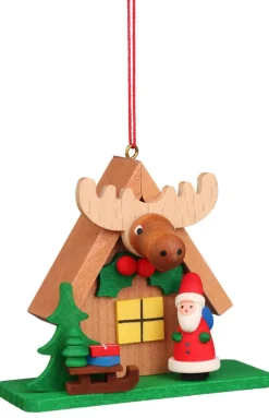 Ornament - Santa with Elk House>Christian Ulbricht Online