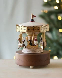 Christmas Carousel Music Box>Wooderful Life Outlet