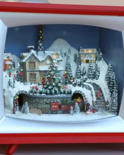 Christmas Music TV With Depot And Train>Roman Discount