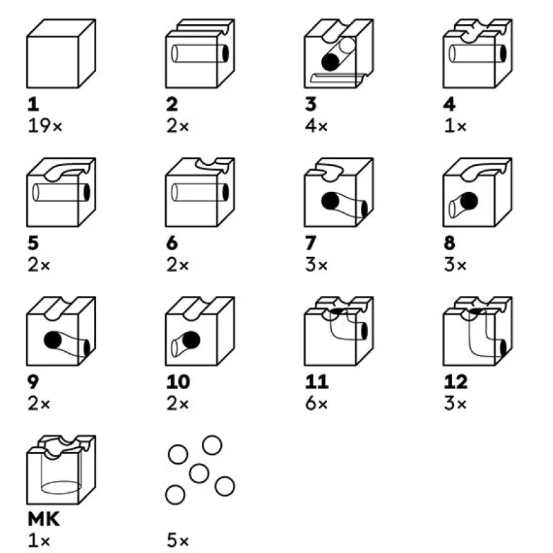 50 Marble Run Starter Set>Cuboro Outlet