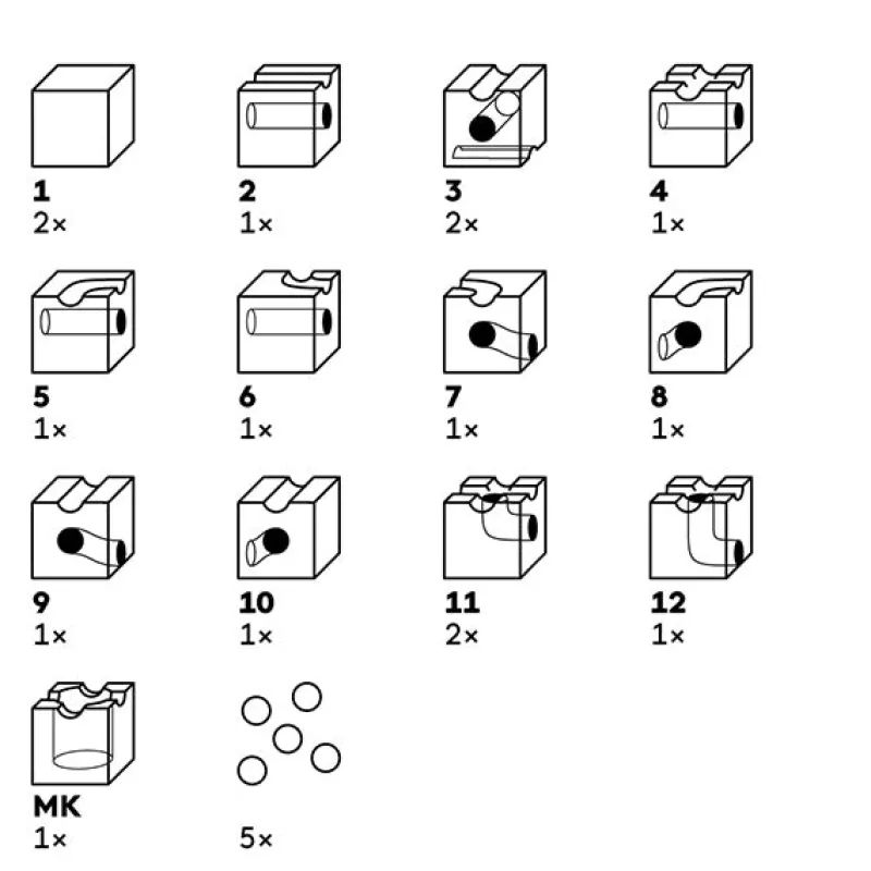 16 Marble Run Starter Set>Cuboro Best
