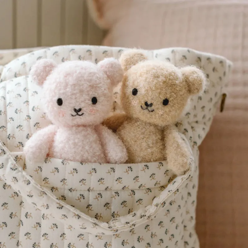 Baby Bouclé Bear - Ivory>Cuddle + Kind Hot