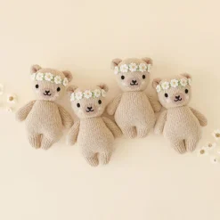 Baby Honey Bear, Ivory Floral>Cuddle + Kind Sale