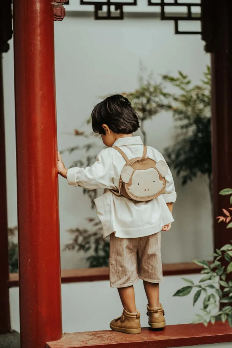 Leather Kapi Backpack - Monkey>Donsje Online