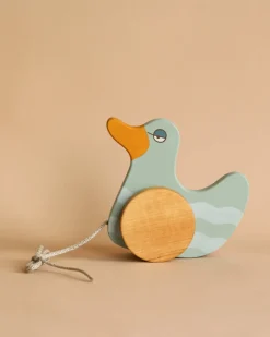Duck Pull Toy - Mint Green>Friendly toys Fashion