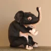 Elephant Calf Sitting Stuffed Animal>Hansa Clearance