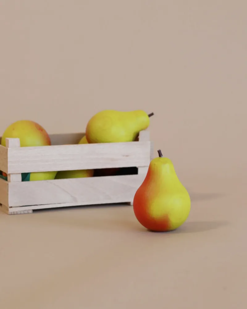 Pear Green-Red Pretend Food>Erzi Best