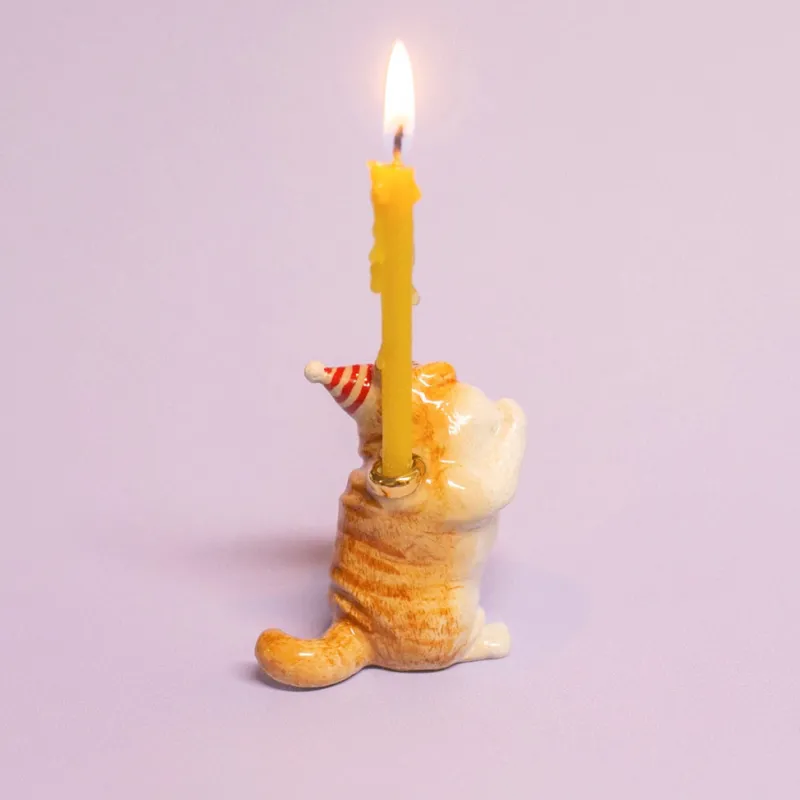 Exotic Shorthair Cat Cake Topper>Camp Hollow Porcelain Animal Treasures Discount