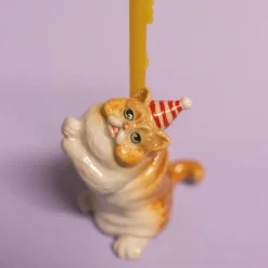 Exotic Shorthair Cat Cake Topper>Camp Hollow Porcelain Animal Treasures Discount