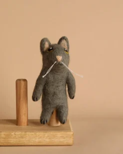 Felt Gray Cat Finger Puppet>Deer Harbour Design Discount