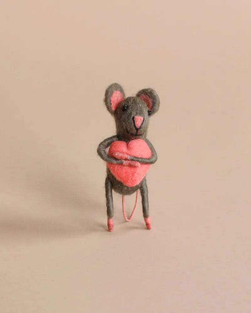 Felt Mouse With Heart>Sew Heart Felt New