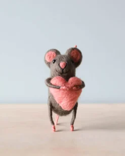 Felt Mouse With Heart>Sew Heart Felt New