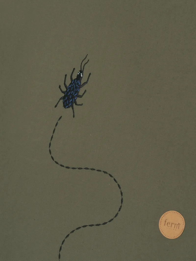 Tent - Beetle Embroidery - Dark Olive>Ferm Living Fashion