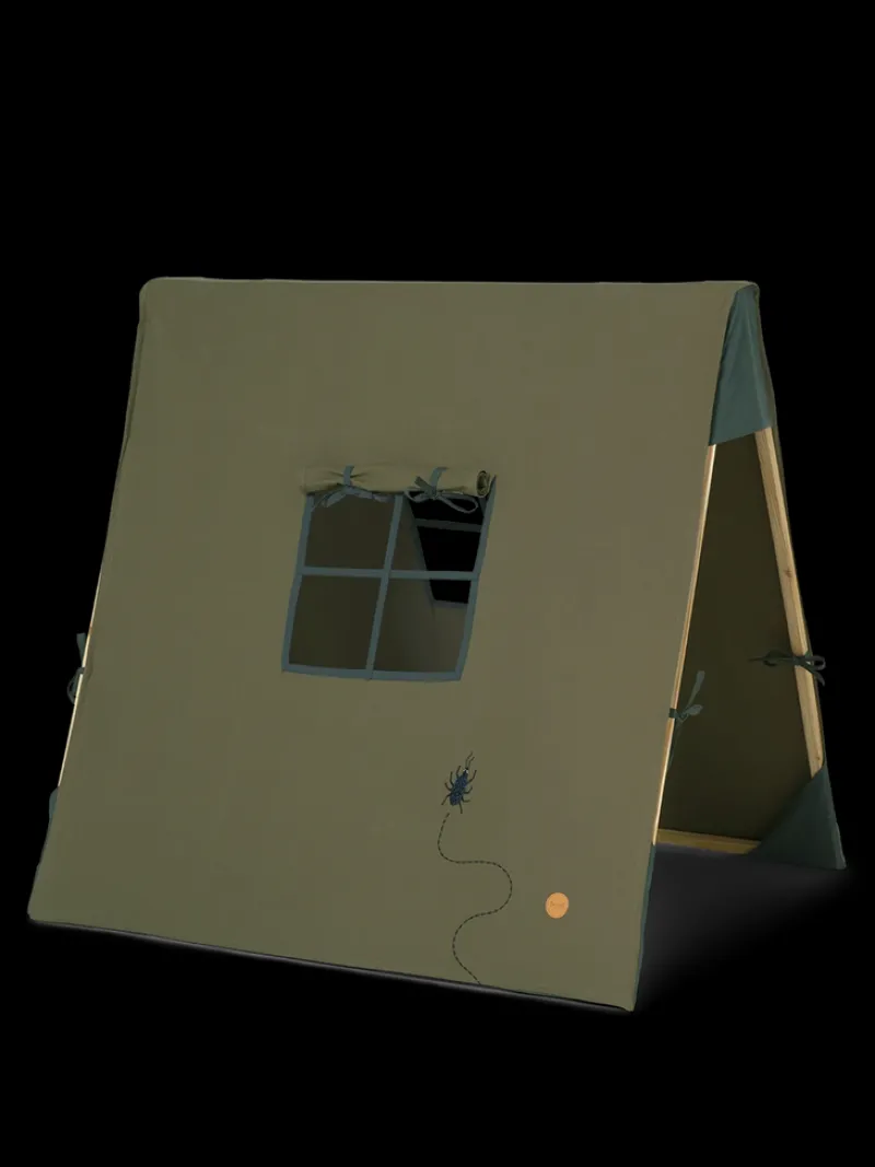 Tent - Beetle Embroidery - Dark Olive>Ferm Living Fashion