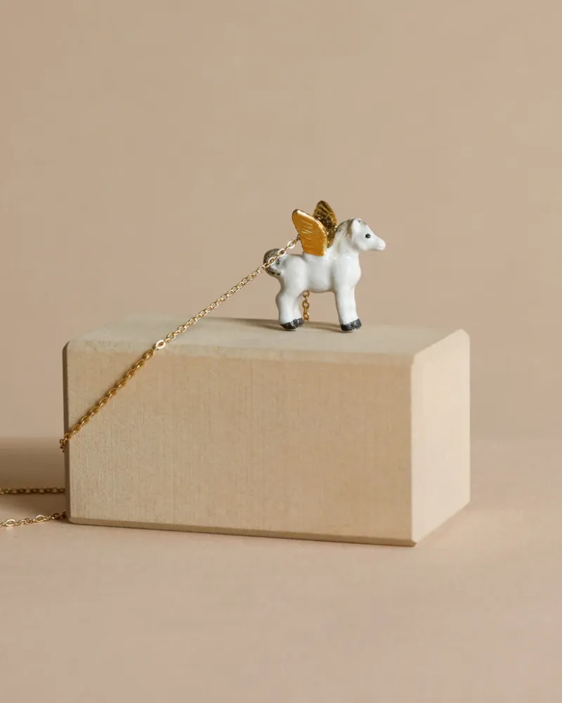 Gold Pegasus Necklace>Camp Hollow Fashion